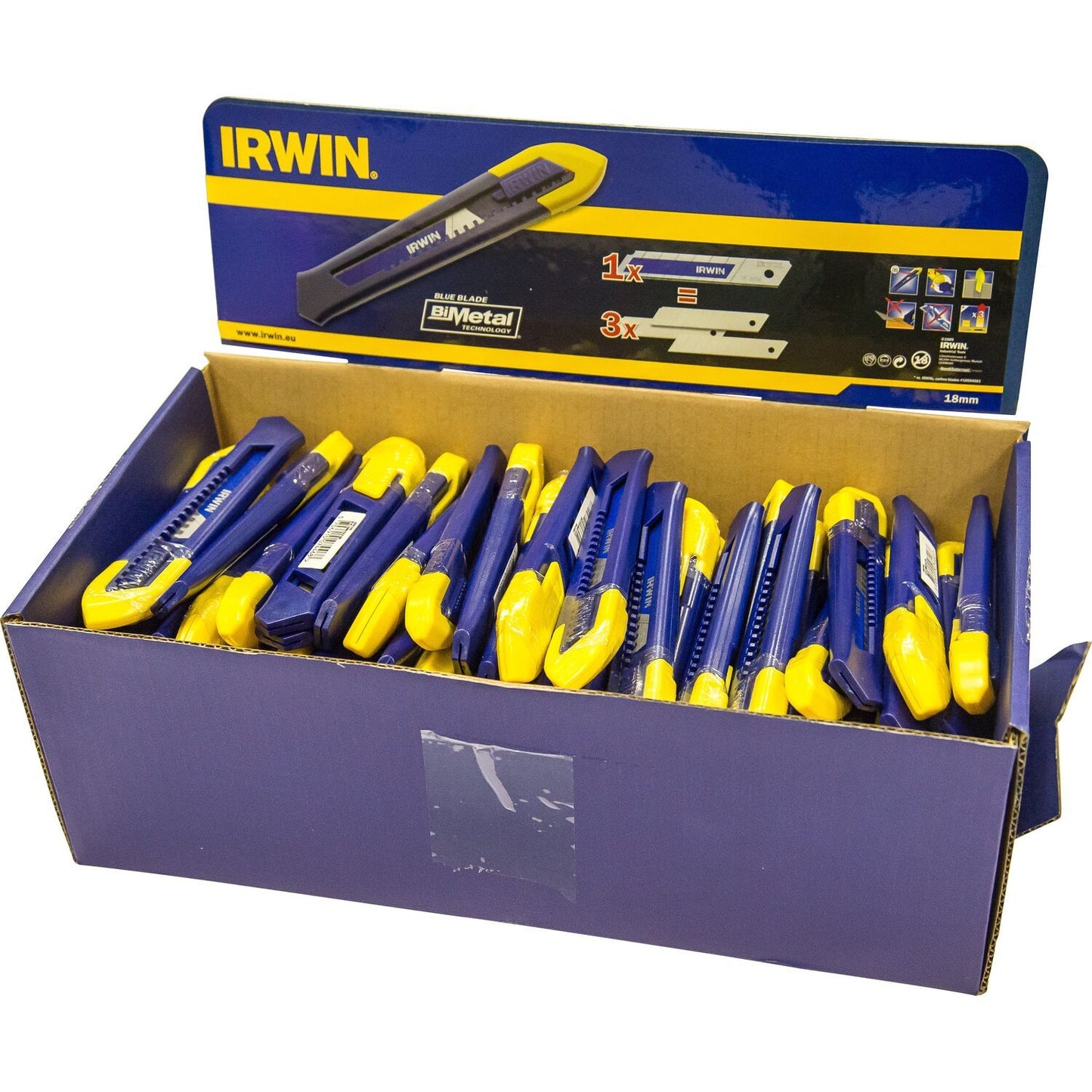 Irwin Bi-Metal Blue Trapezoid Blades - 100 per pack, divider - 10504243