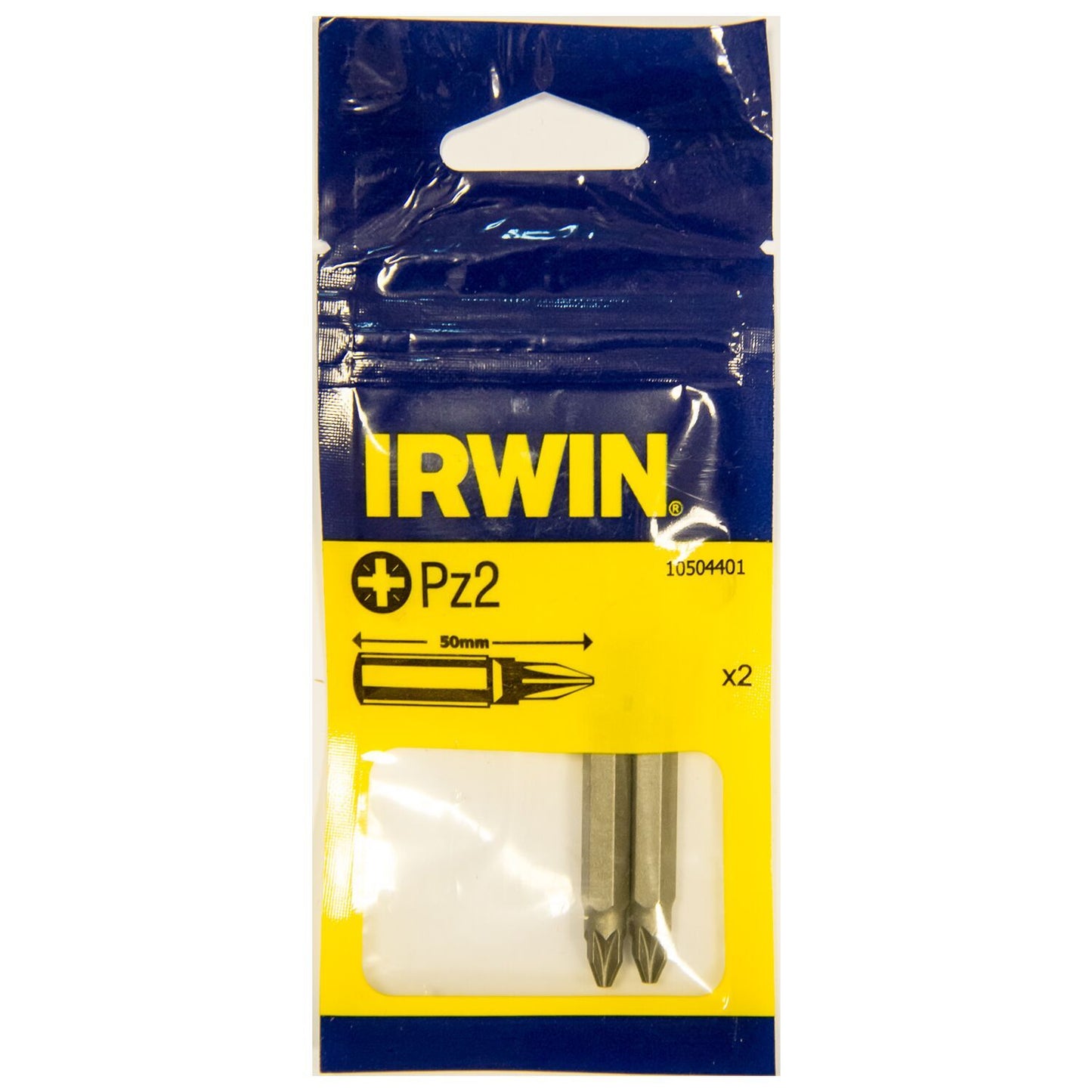 Irwin Pozidriv Pz2 - 1/4”/50 mm - 2 stuks - 10504401