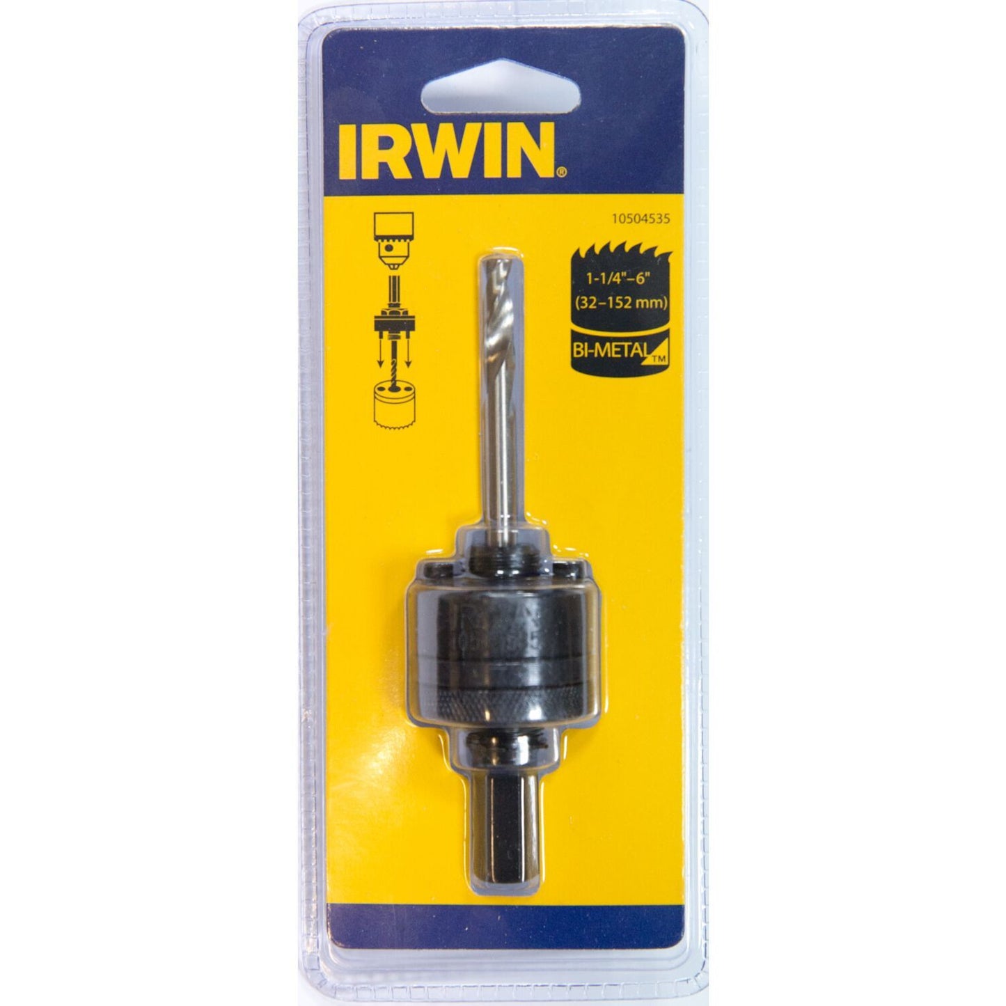 Irwin Adapter 13mm Chuck Diameter Fits Hole Saws 32-210mm - 10504535