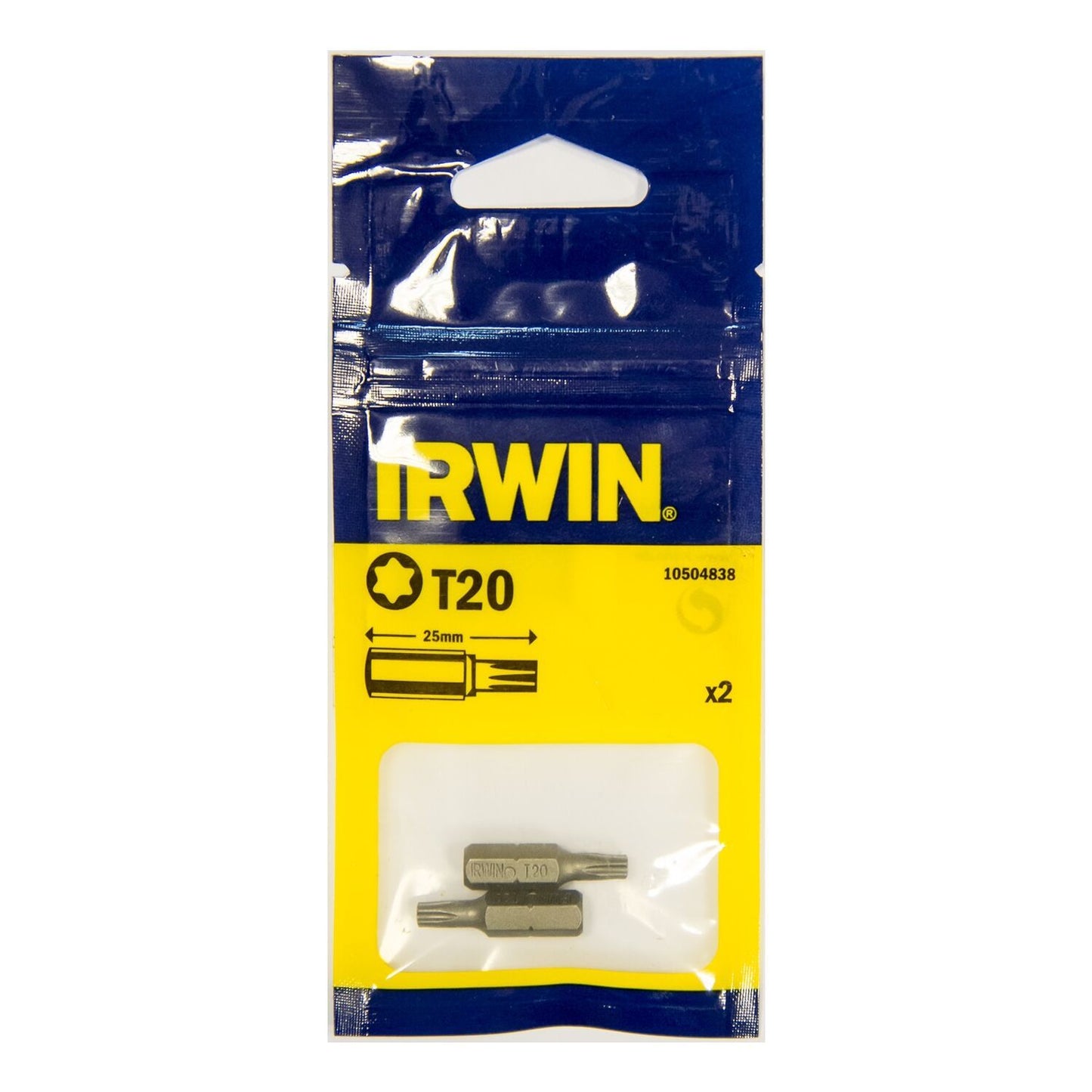 Irwin Torx T20 - 1/4”/25mm - 2 pieces - 10504838