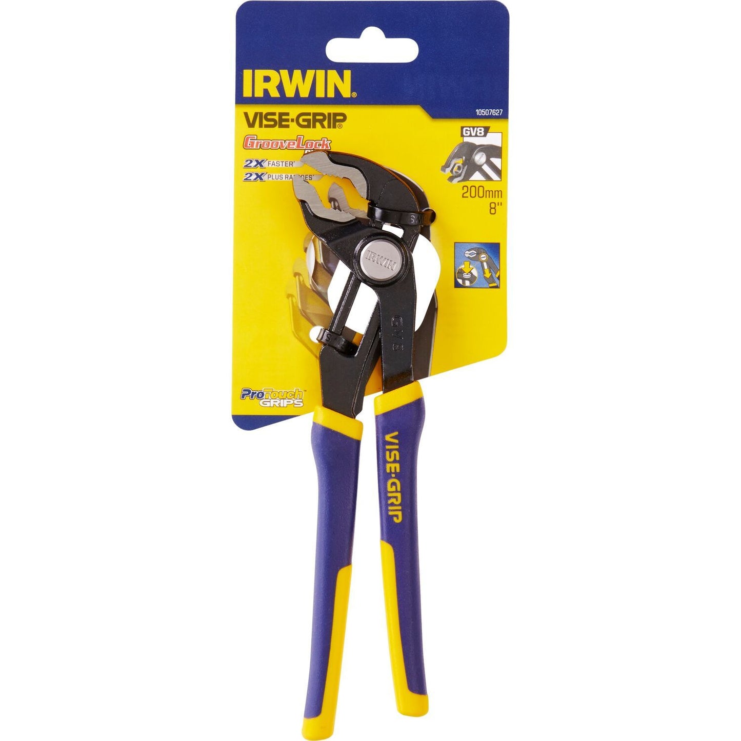 Irwin Waterpomptang GV8 GrooveLock PTG 8”/200 mm - 10507627