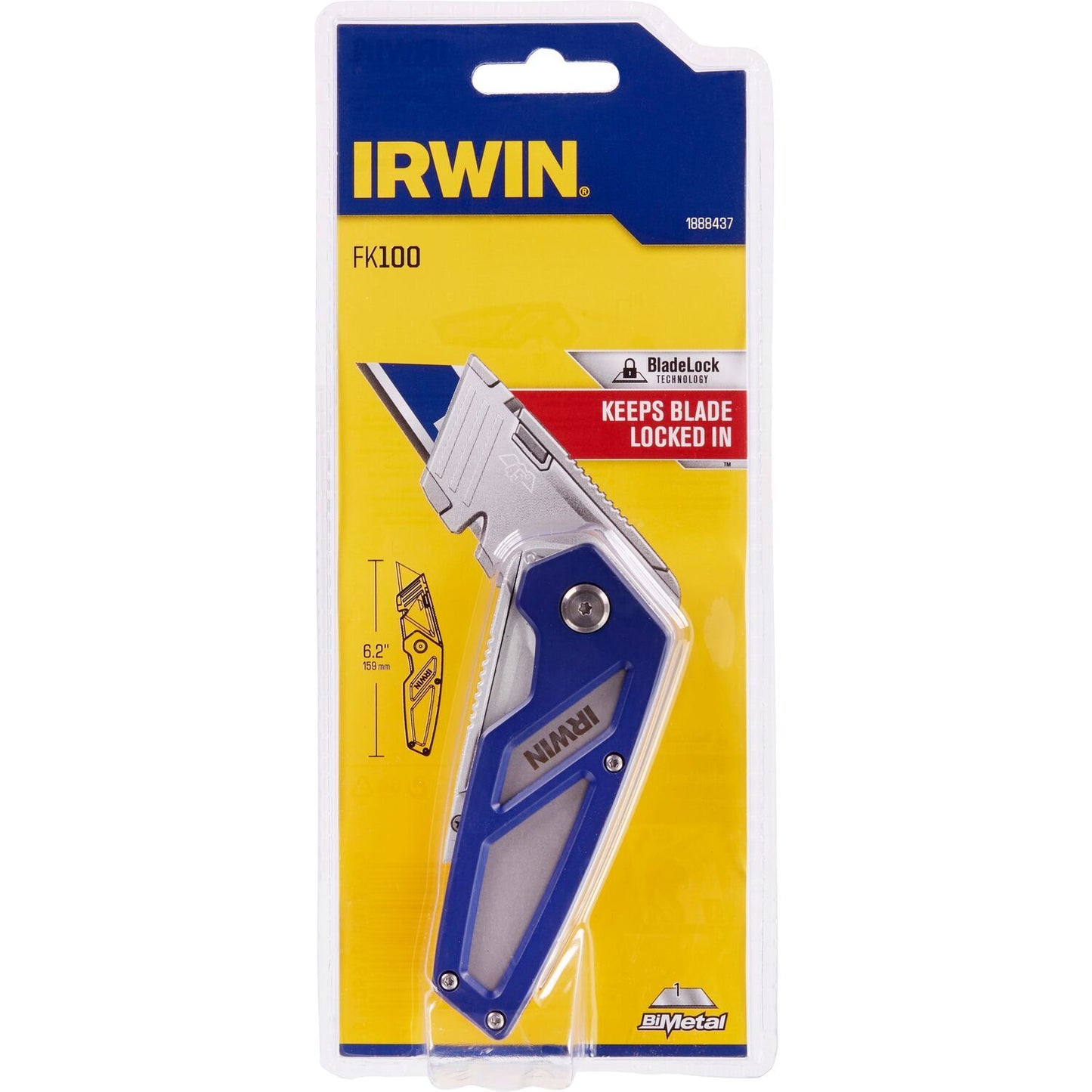 Irwin FK100 Vouwmes met 1 bimetaal blad - 1888437