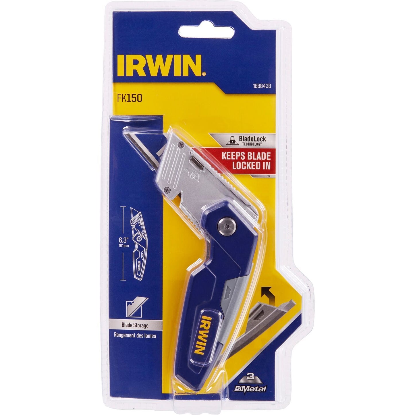 Irwin FK150 Klappmesser mit 3 Bimetallklingen - 1888438