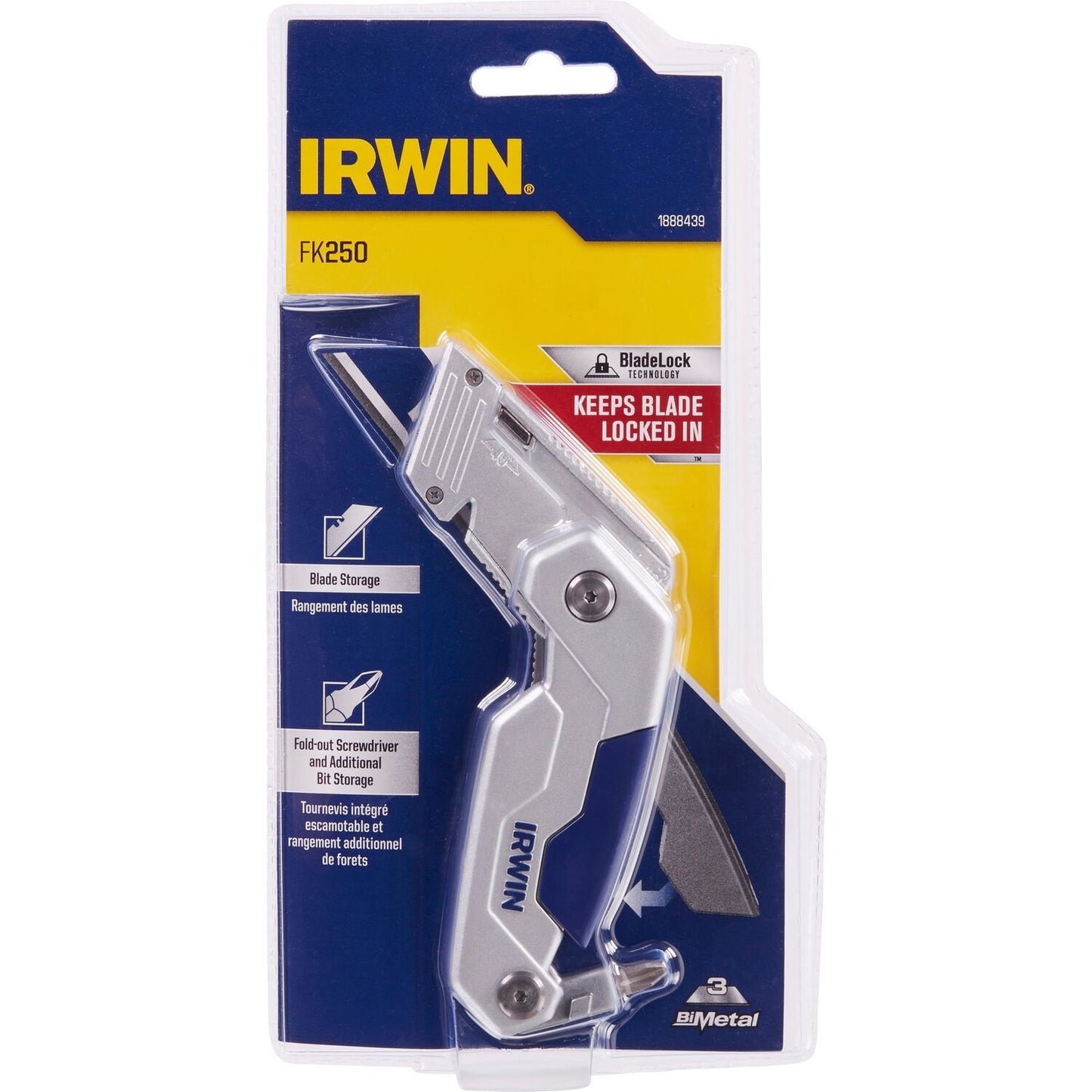 Irwin FK250 Vouwmes met 3 bimetaal bladen - 1888439