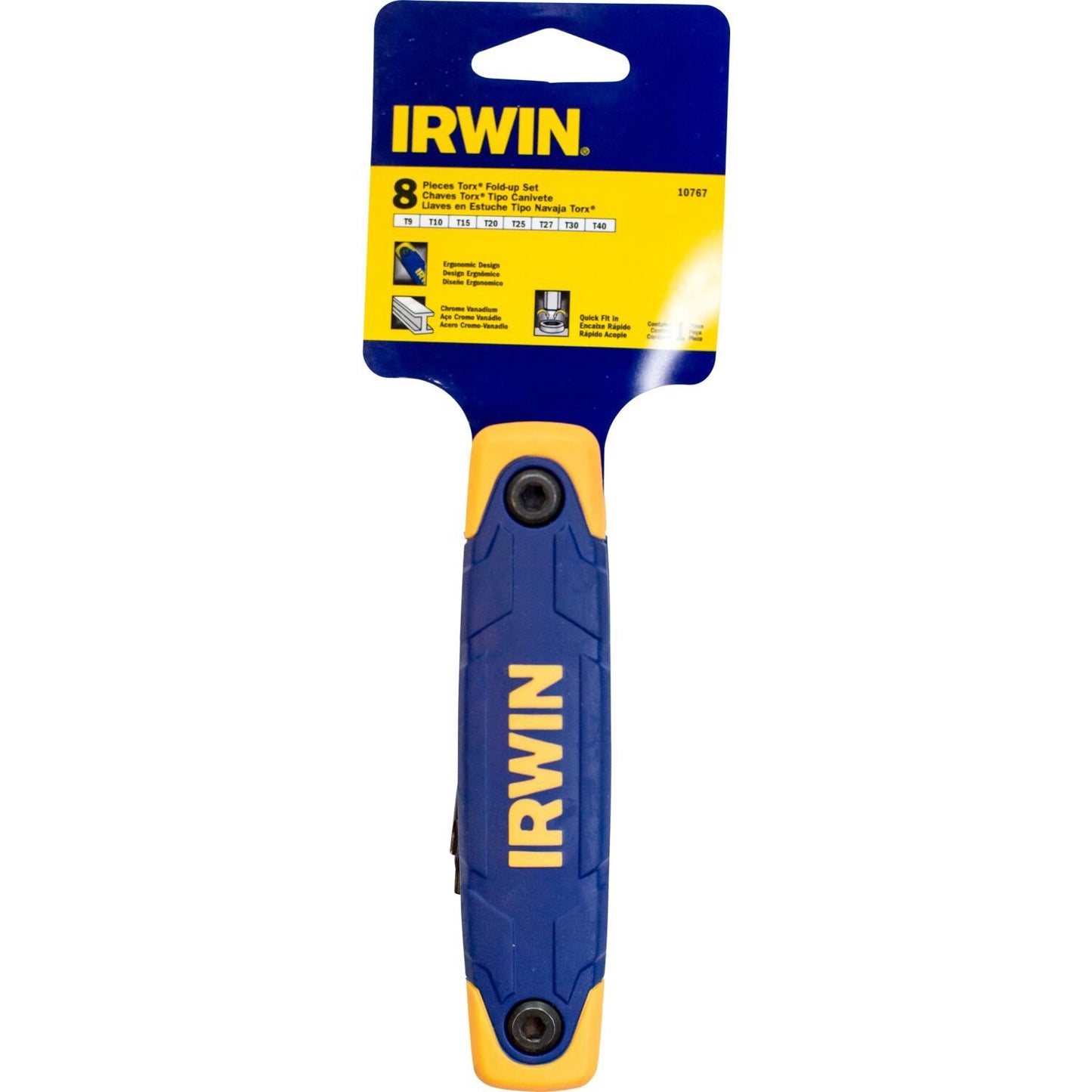 Irwin Torx-sleutel: T9, T10, T15, T20, T25, T27, T30, T40 - T10767