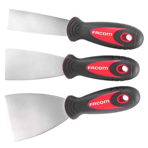 3 flexible stainless steel spatulas - 237.J1