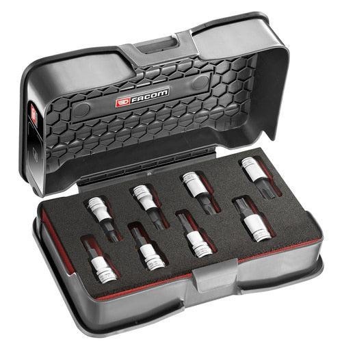 8 Piece 3/8" Metric Hexagonal OGV GRIP Socket Set 3-11mm - JTM.J8MGRPPB