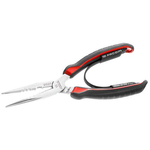 Half round tip pliers with long slim jaws - 183AE.20CPE