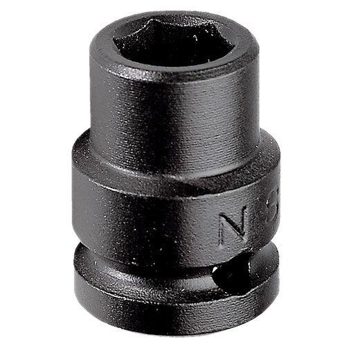 Kraft-Steckschlüsseleinsätze 1/2" 6-kant, metrische Größen - NS.21A