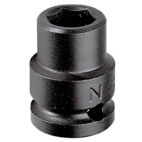 Kraft-Steckschlüsseleinsätze 1/2" 6-kant, metrische Größen - NS.28A