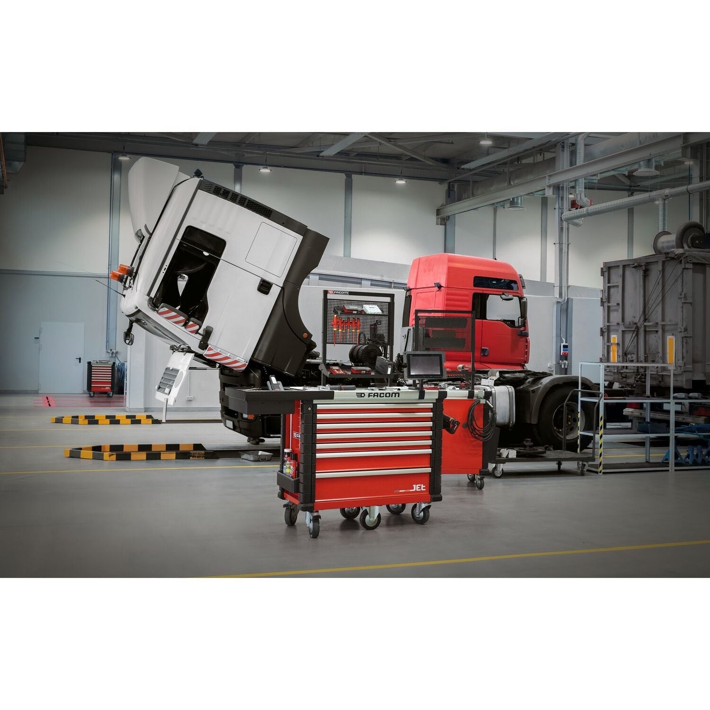 JET Tool trolley Red with 8 drawers M3 - JET.8M3A