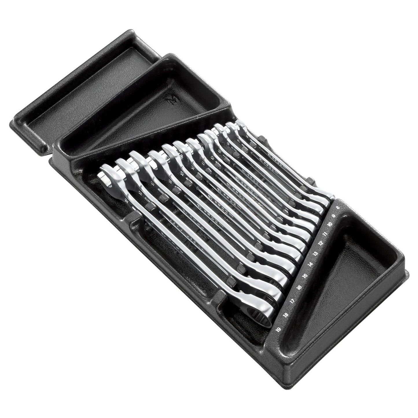 Modul-Anti-Rutsch-Maulschlüssel mit Ratsche – 12-teilig – MOD.467BJ12PB