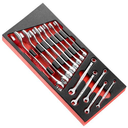 Foam module with 13 combination spanners in inches - MODM.440-4