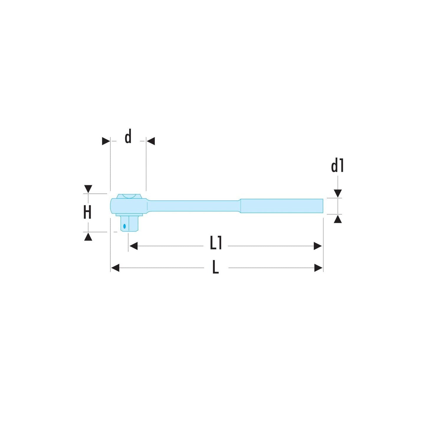 Ratchet 1/2" with Locking and Flex Head - SXL.171PB