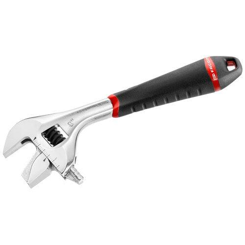 Adjustable wrench, bi-material handle - 101.12GR