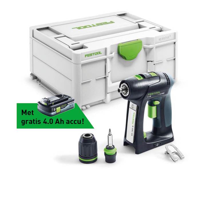 C 18 Basic 4,0 Accu Schroefboormachine 18V in Systainer - 577050