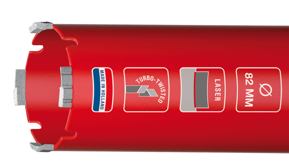 CARAT DUSTEC LASER DROOGBOOR Ø52x340xM16
