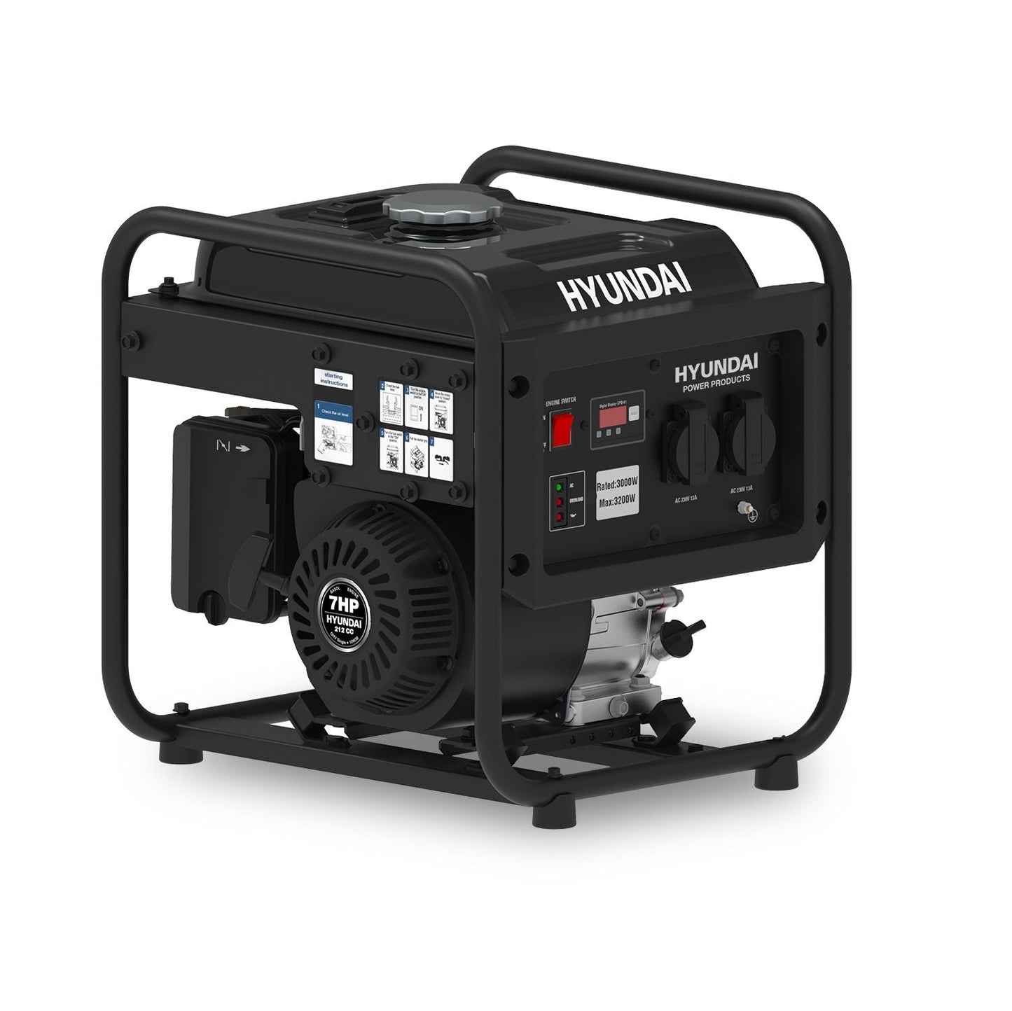 Converter Generator 3.2KW met 212cc benzinemotor - 55017