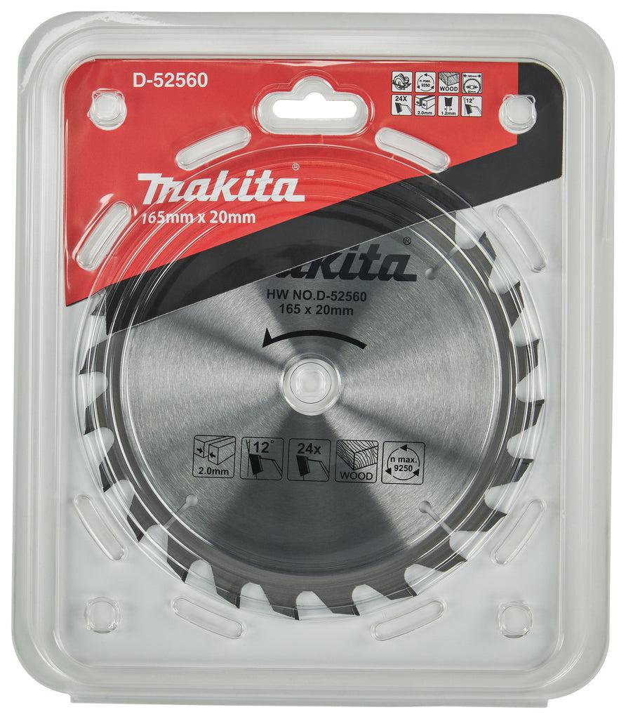 Cirkelzaagblad voor Hout | Standaard | Ø 165mm Asgat 20mm 24T - D-52560
