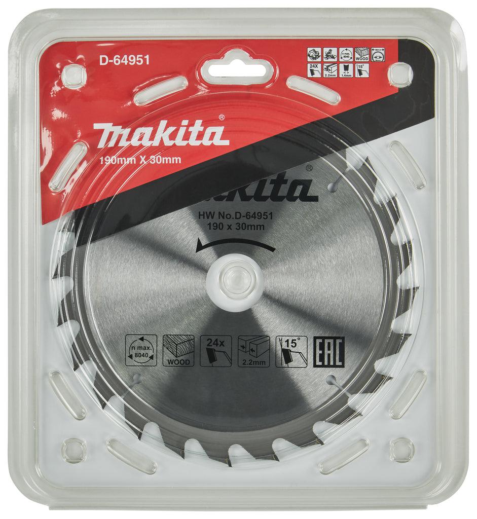 Cirkelzaagblad voor Hout | Standaard | Ø 190mm Asgat 30mm 24T - D-64951