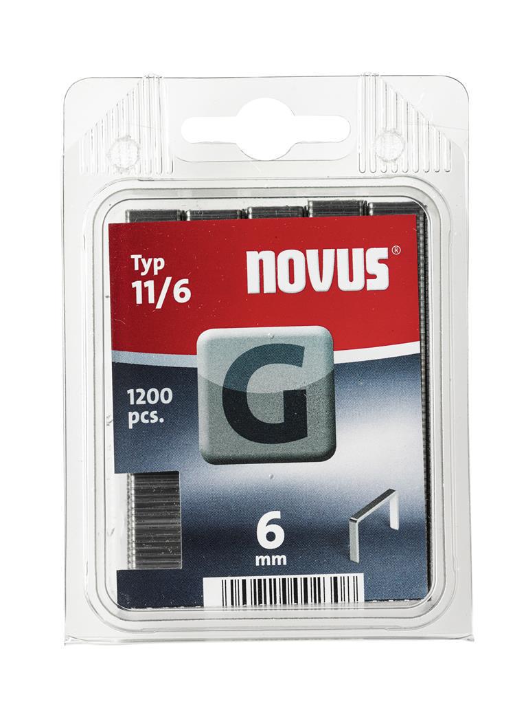 Flat wire staples G 11/6mm, 1200 pcs. - 042-0384