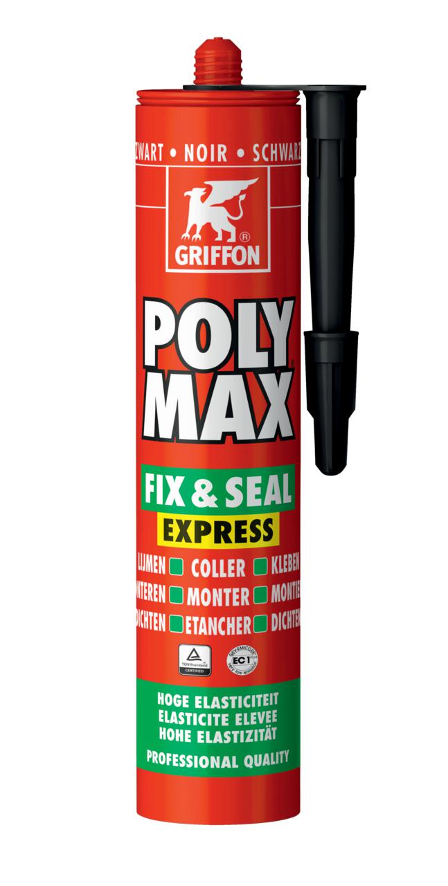 Poly Max® Dichtungsset Fix & Seal Express, schwarze Tube, 425 g – 6150454