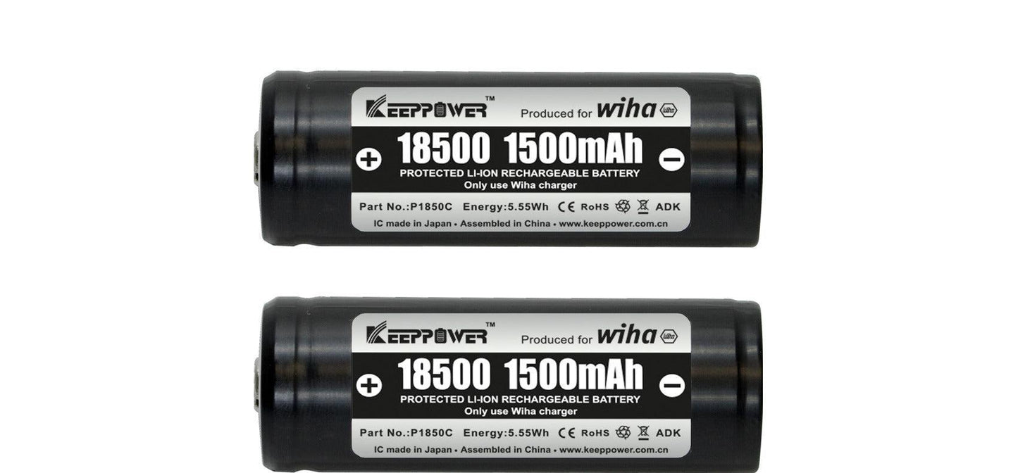 Battery set 18500 Li-ion 2 pcs. boxed - 41914