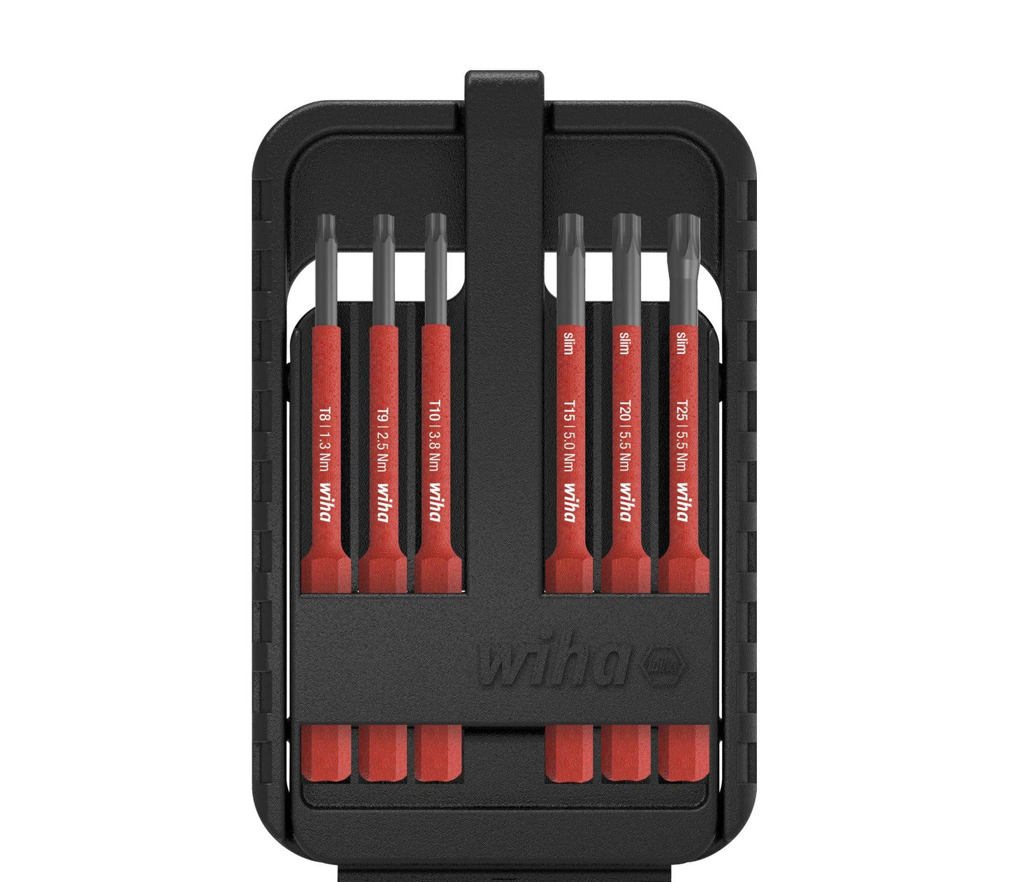 Bitset slimBit electric TORX® T8-T25 x 75mm in slimBit-box - 7-delig - 43153