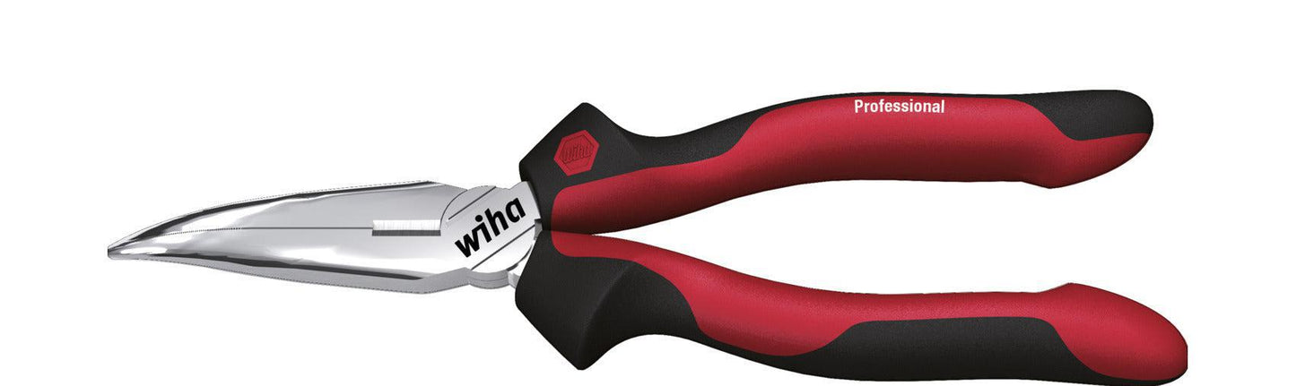 Needle nose pliers Professional with curved cutting edge, approx. 40° - 26724