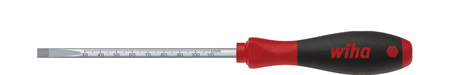 Screwdriver SoftFinish Slotted head with round shaft and scale 5.5mm x 125mm - 35397