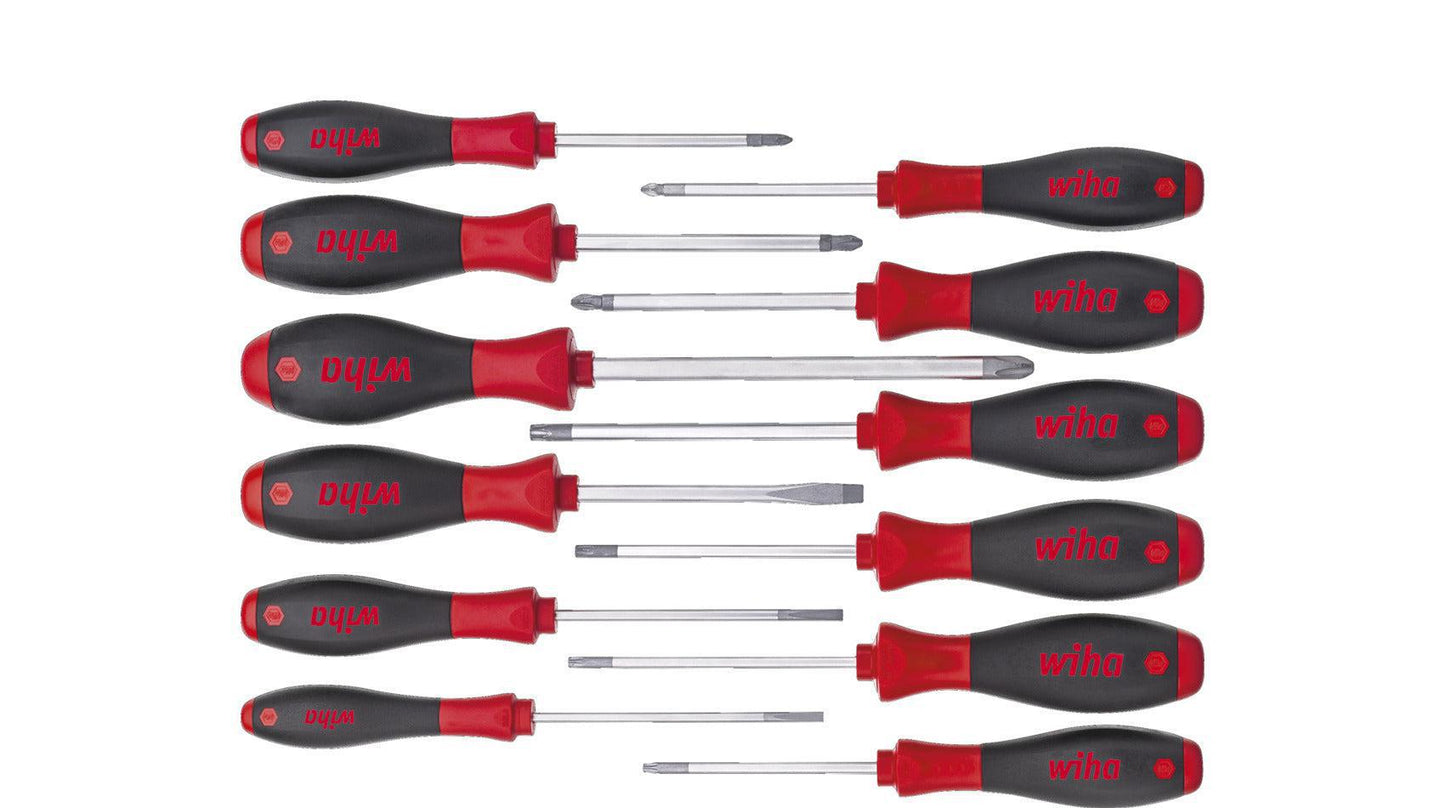 Screwdriver set SoftFinish SL / PH / PZ / TORX® - 12 pieces - 41002