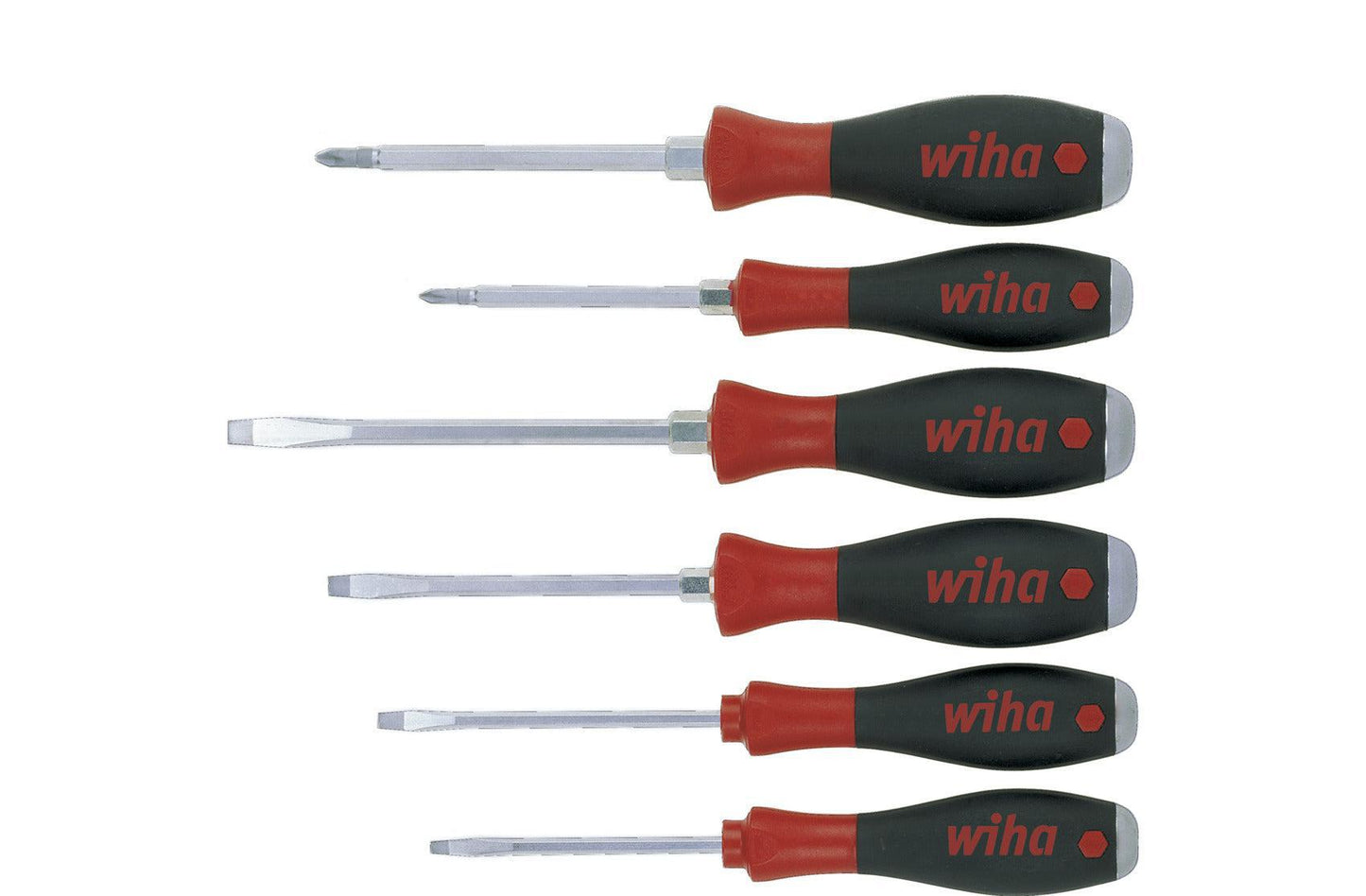 Screwdriver set SoftFinish SL / PH with steel cap - 6 pieces - 21250