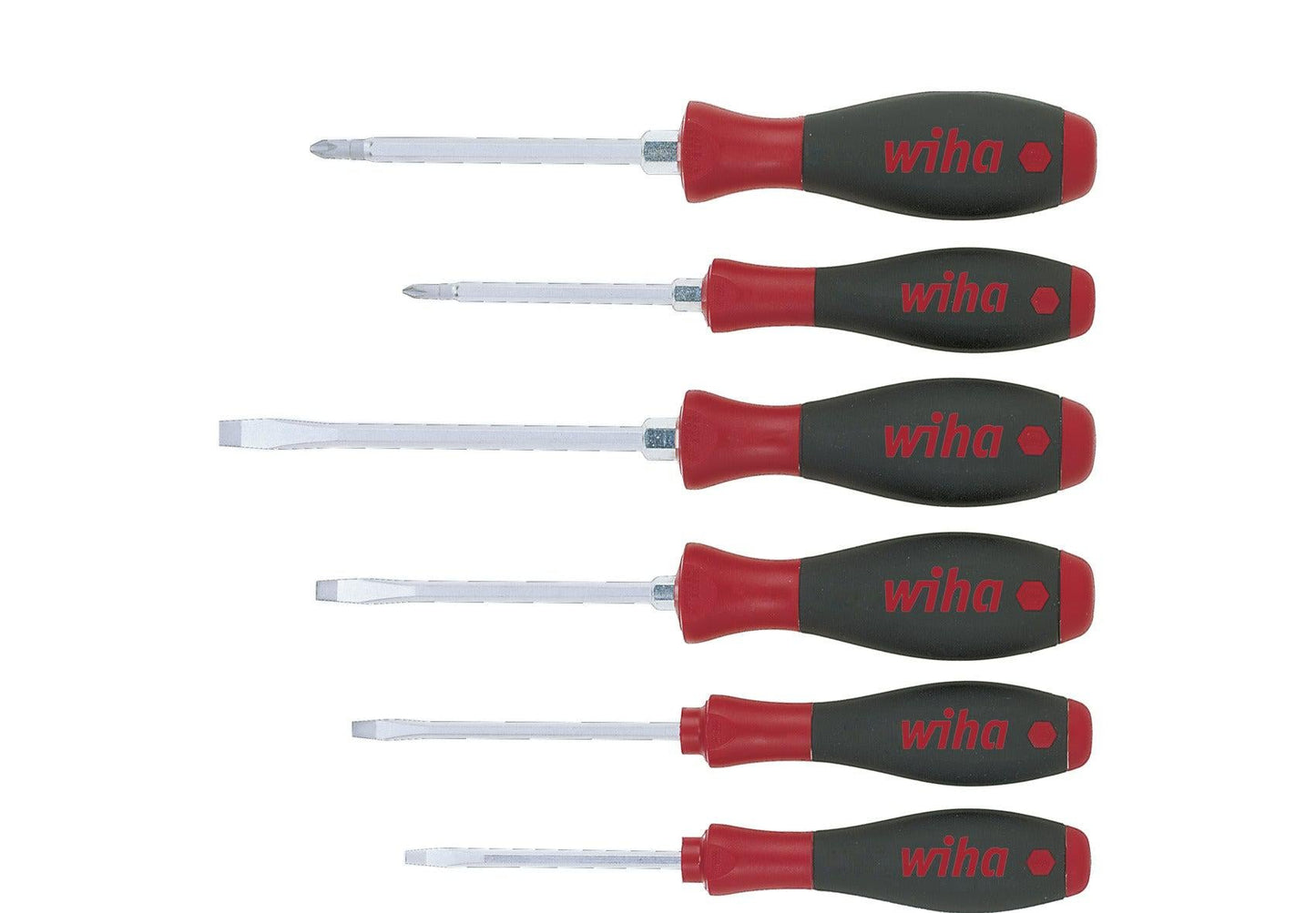 Schroevendraaierset SoftFinish SL / PH met zeskantaanzet - 6-delig - 21248