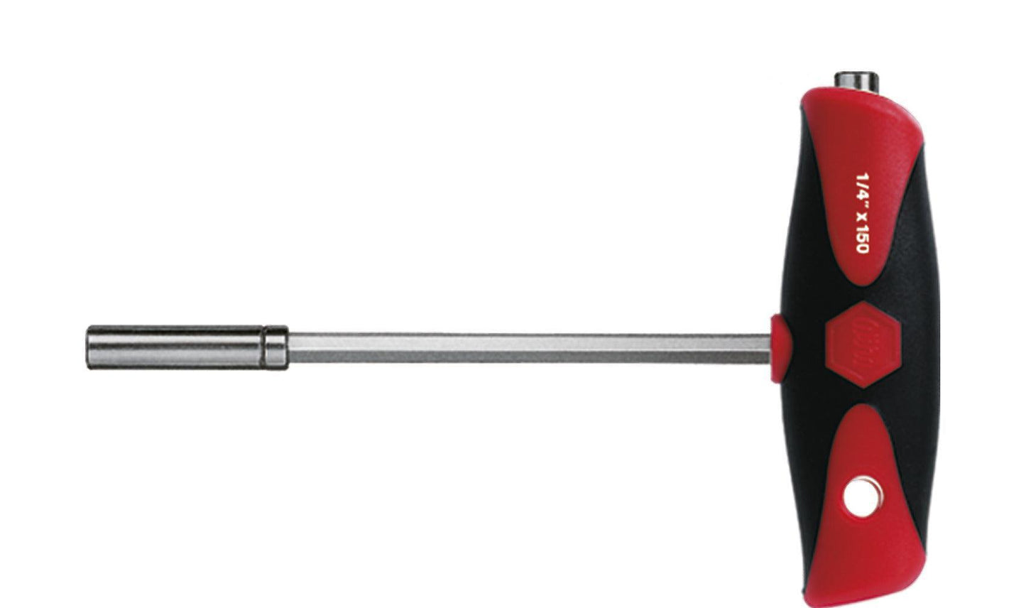 Stiftsleutel 150mm Dwarsgreep ComfortGrip en 2 Magnetische Bithouders (¼″) - 26179