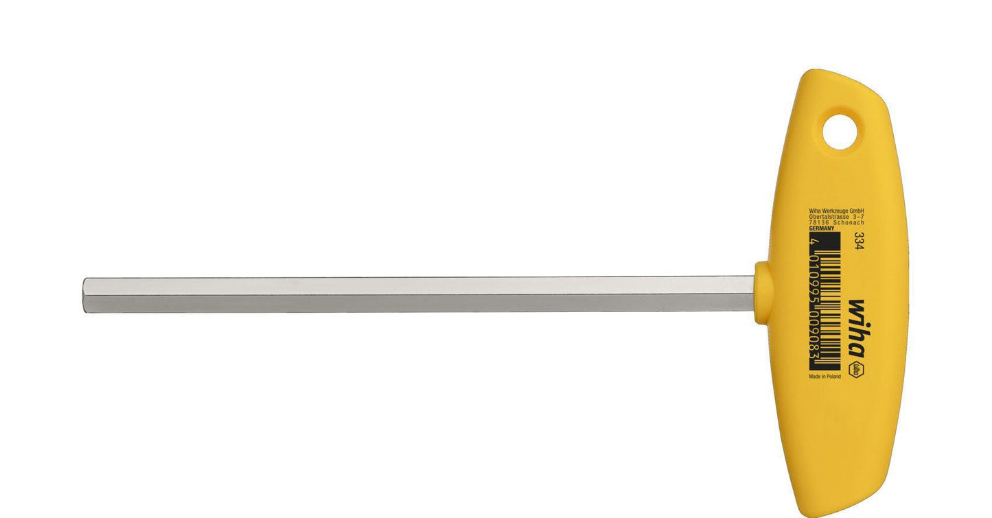 L-key with T-handle hexagon, inch version high-gloss nickel-plated - 02811