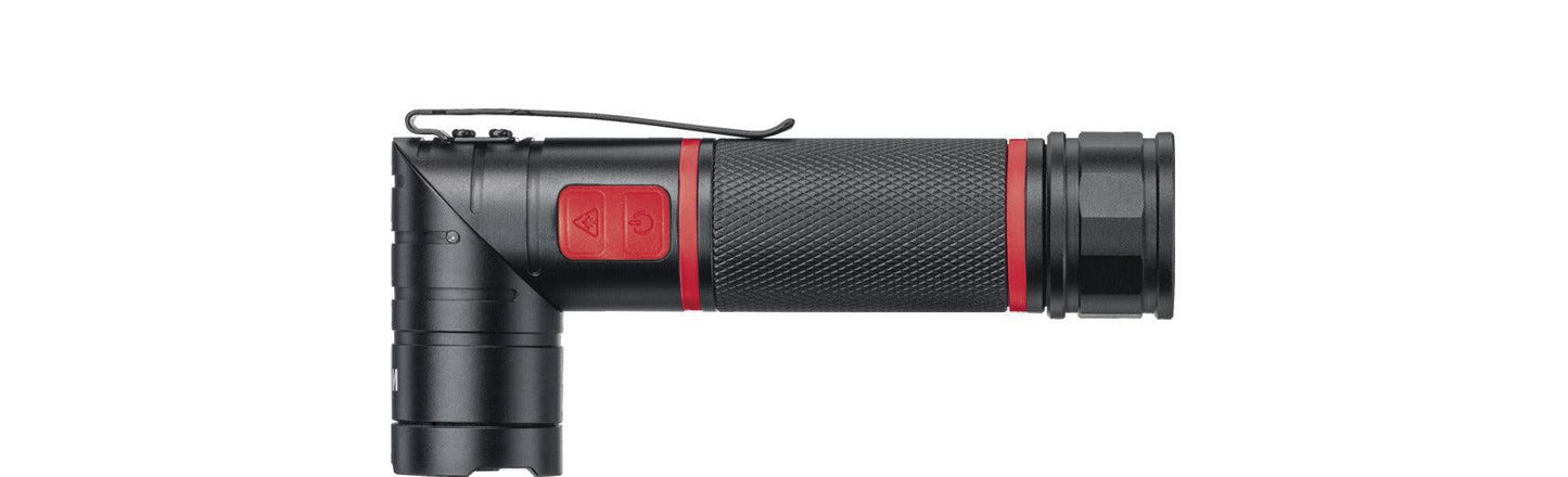 Zaklamp met LED, laser en UV-licht in blister incl. 3x AAA-batterijen - 41286