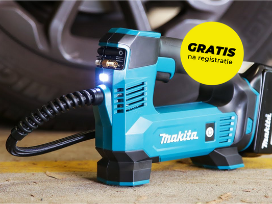 Makita gratis luchtpomp actie