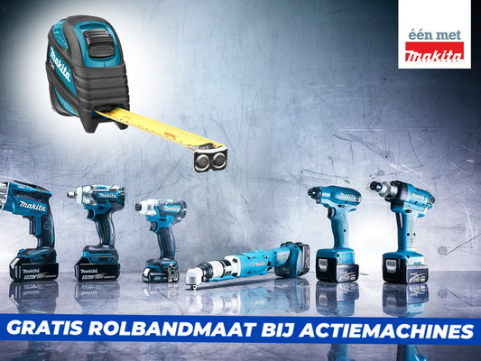 (VERLOPEN) Gratis Makita rolbandmaat bij XGT en LXT gereedschap