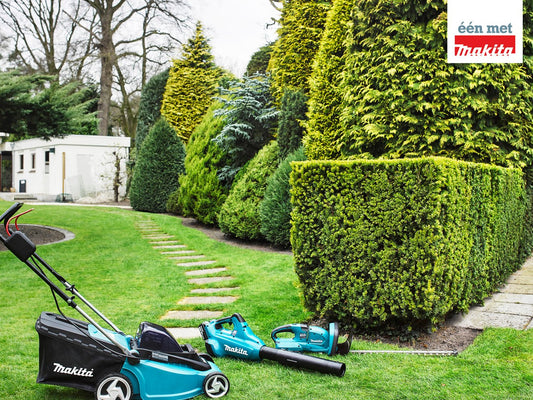 Start de lente met Makita tuingereedschap