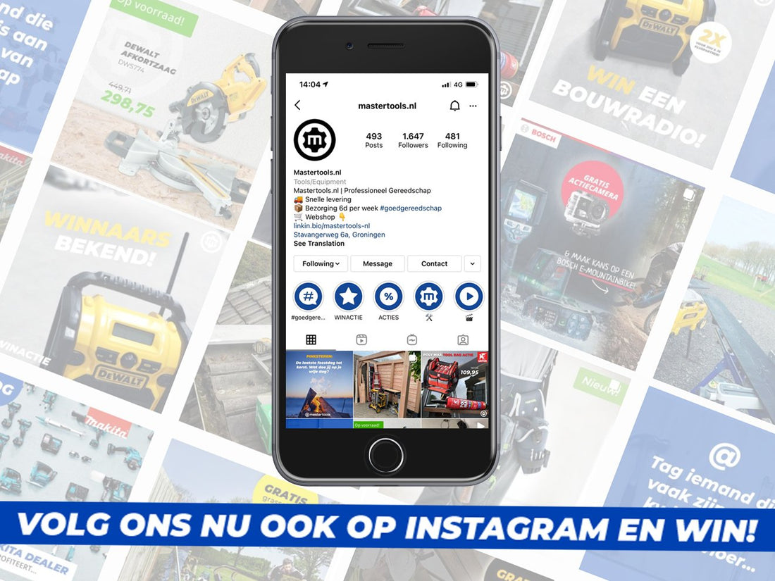 Volg ons nu ook op Instagram en win!
