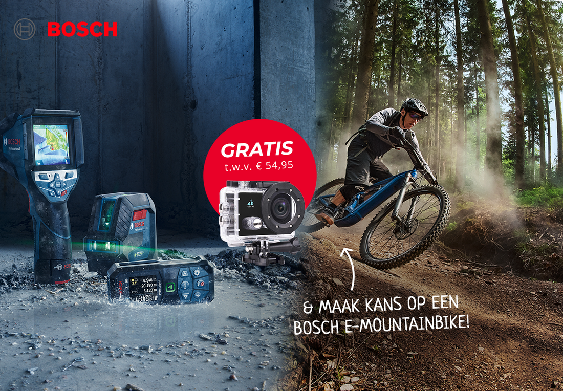 Bosch gratis actiecamera 2021