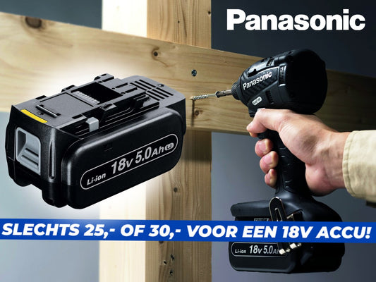 (VERLOPEN) Combi deal: Panasonic Accu met enorme korting!