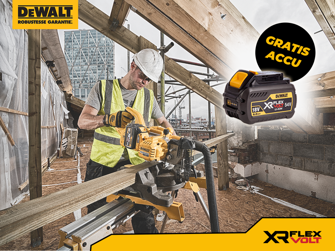 (VERLOPEN) DEWALT gratis flexvolt accu