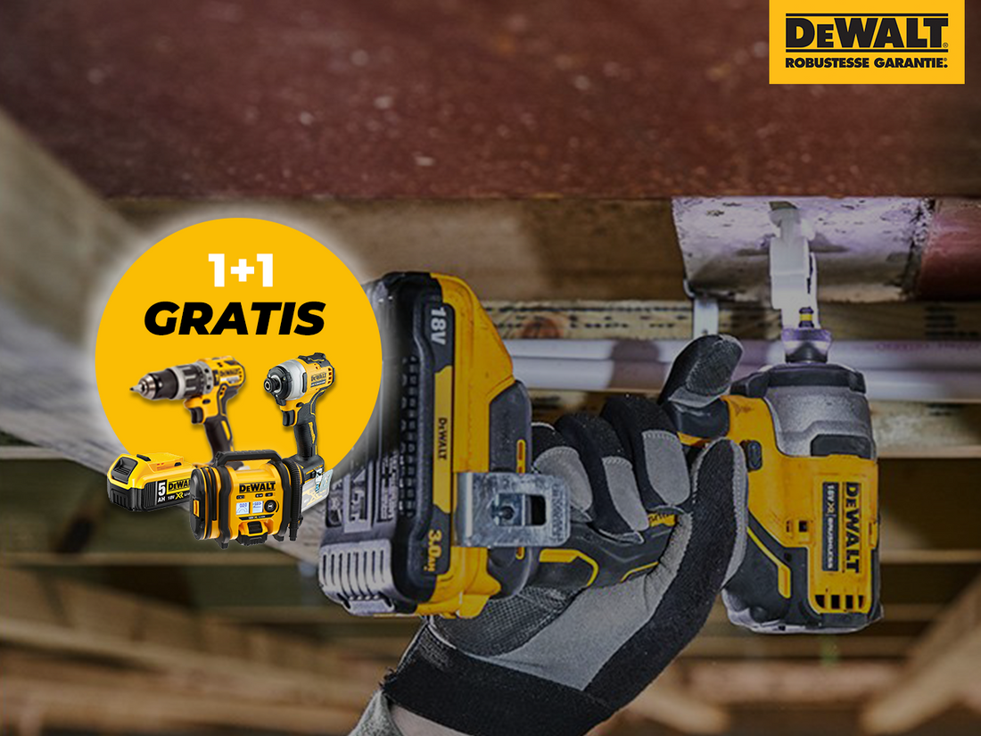 (VERLOPEN) DEWALT 1+1 Actie