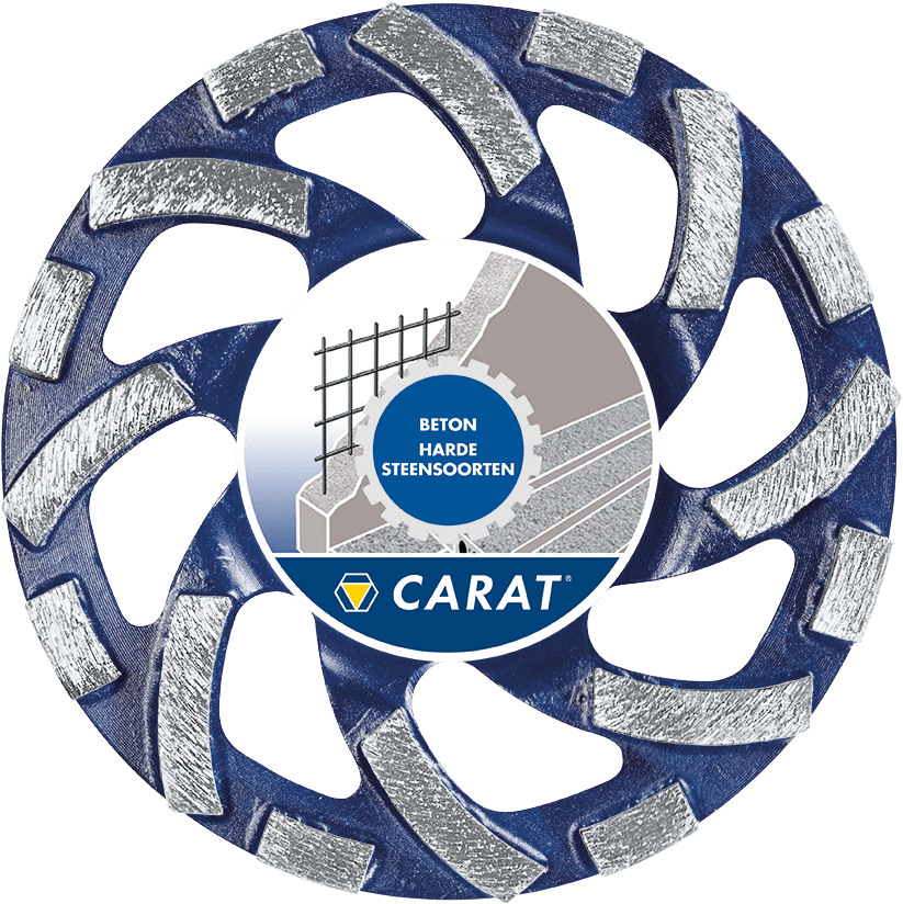 CARAT SLIJPKOP BETON Ø125x22,23 MM DUSTEC®, CUBC CLASSIC