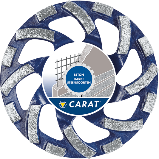 CARAT SLIJPKOP BETON Ø125x22,23 MM DUSTEC®, CUBC CLASSIC