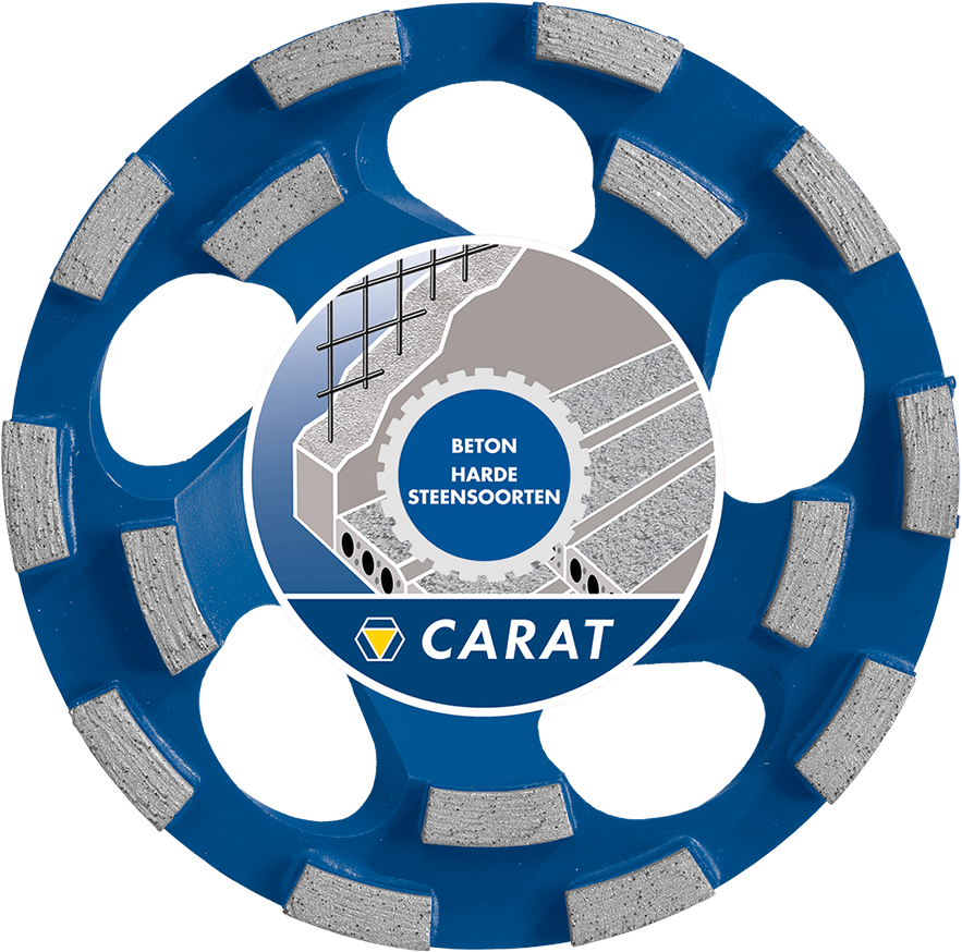 CARAT SLIJPKOP BETON Ø125x22,23 MM DUSTEC®, CUBD MASTER