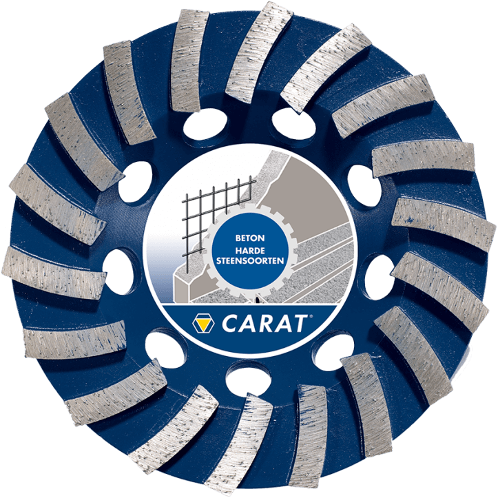 CARAT SLIJPKOP BETON Ø125x22,2MM DUSTEC®, DF MASTER