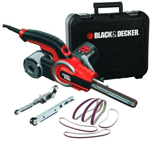 Black & Decker KA902EK Bandschuurmachine + Kitbox 400W in koffer