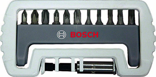 Bosch 12-piece screwdriver bit set including bit holder 2608522133